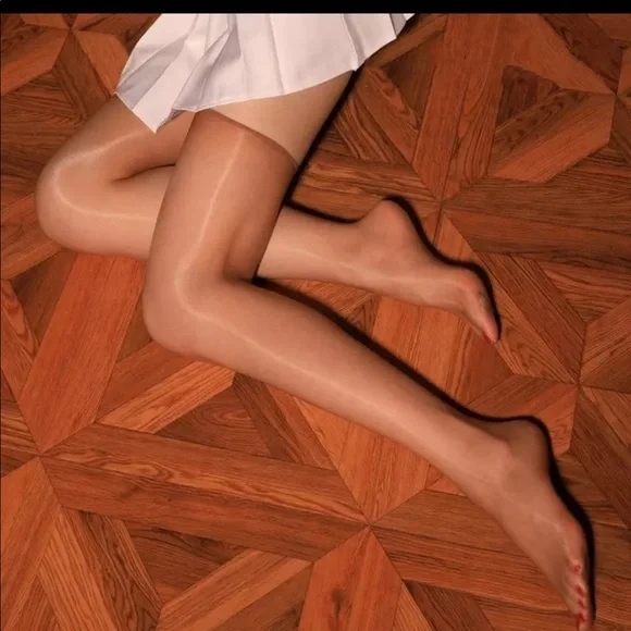 Vintage Oil-Glossy Stockings 1D Ultra Thin Transparent Thigh High Stockings - Picture 14 of 16